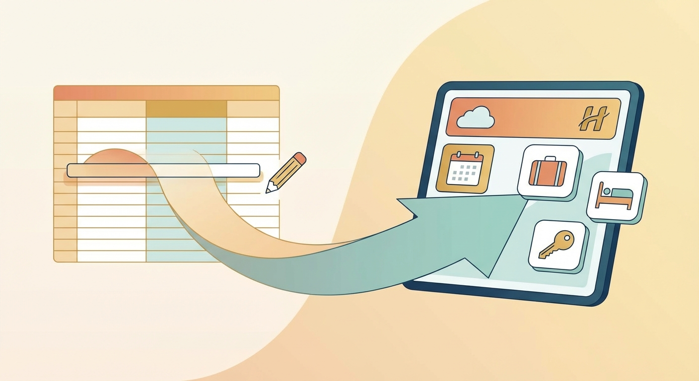 From Spreadsheet to Software: How to Import Your Existing Reservations into Hoteliera